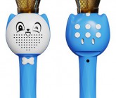 Mikrofon Karaoke Kotek – Zestaw Karaoke z 100 Piosenkami i Podkładami Muzycznymi